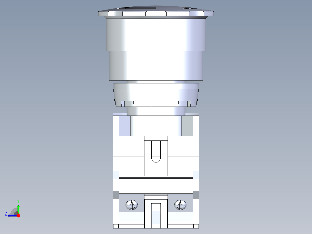 急停按钮[QG115-B1-01ZS]右视图