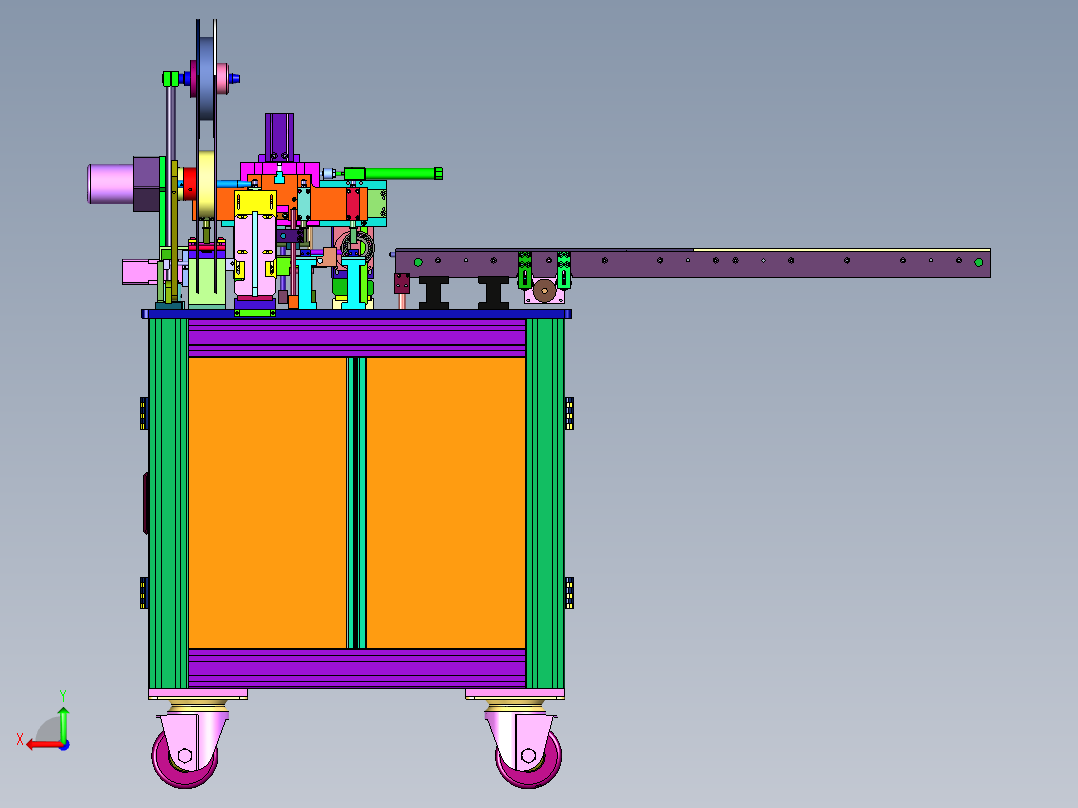 一站式全自动编带机后视图