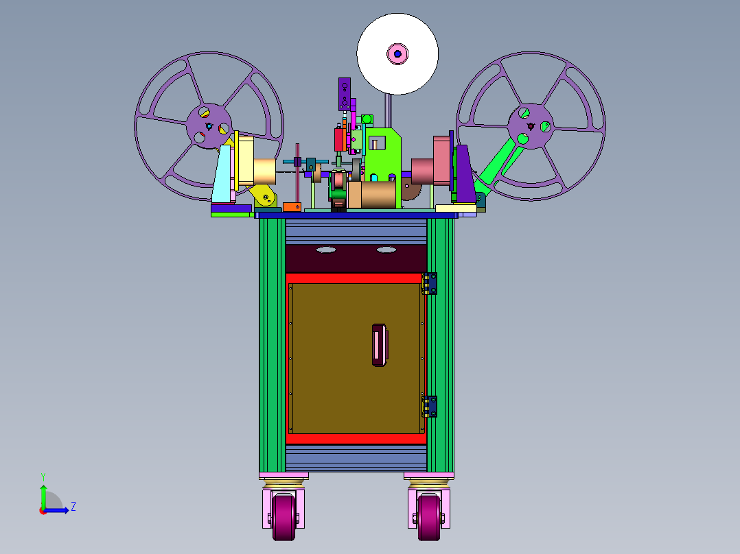 一站式全自动编带机左视图