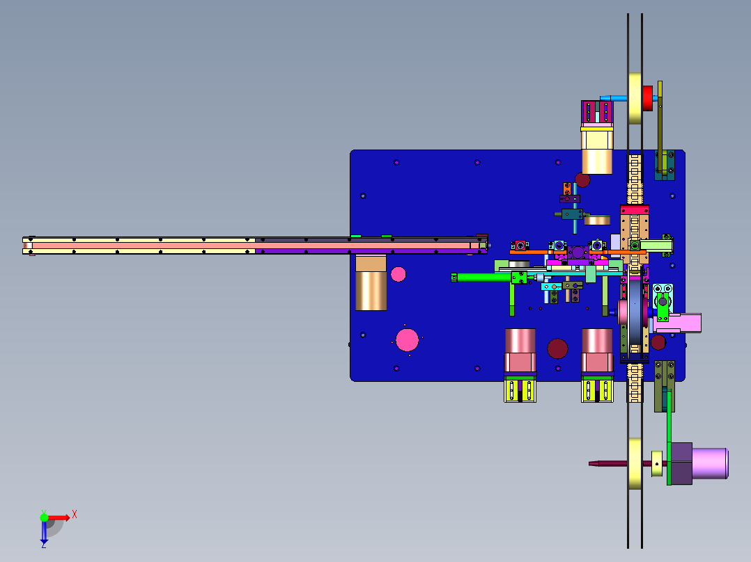 一站式全自动编带机俯视图