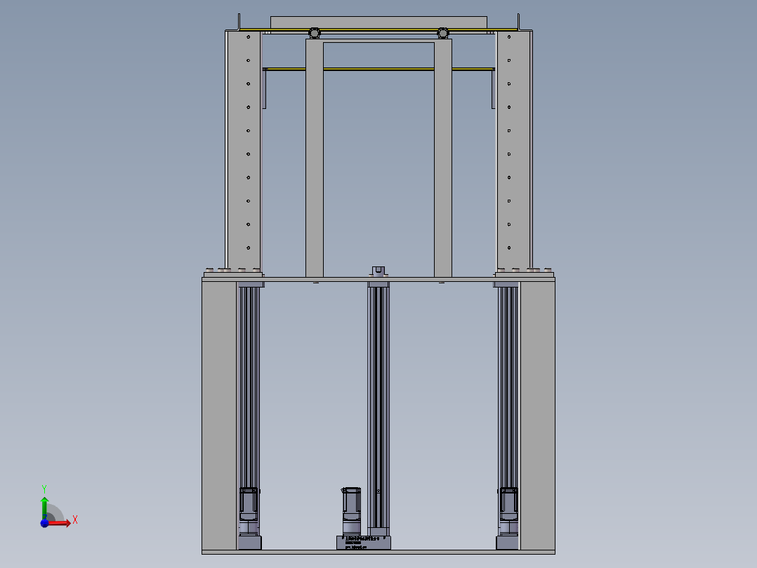 板件自动上料装 SW+CAD+001前视图