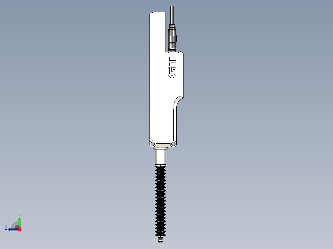 基恩士GT2-H50_kc图纸模型右视图