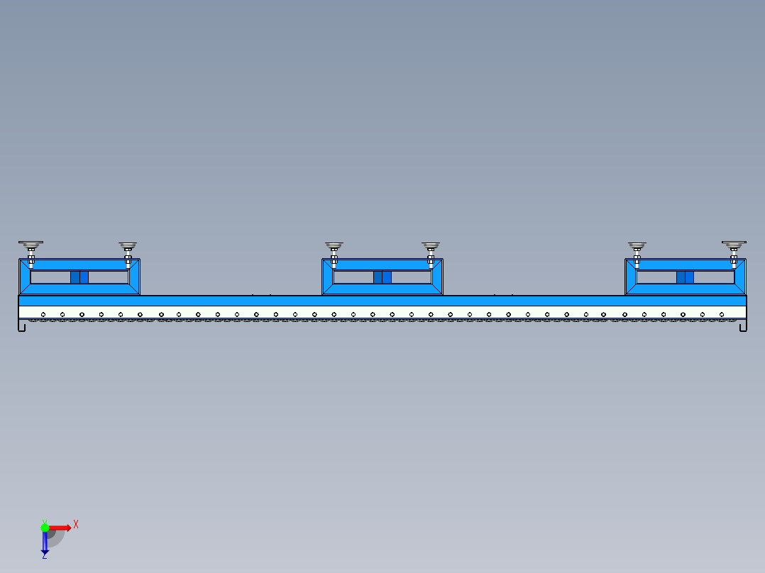 重型滚筒输送机heavy-duty-roller-conveyor-stp俯视图