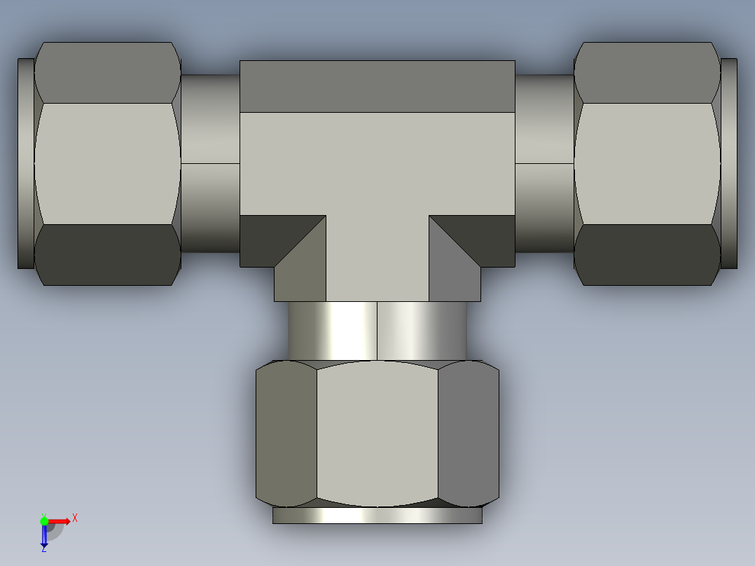 卡套式工业通用硬管接头12_jbu-s俯视图