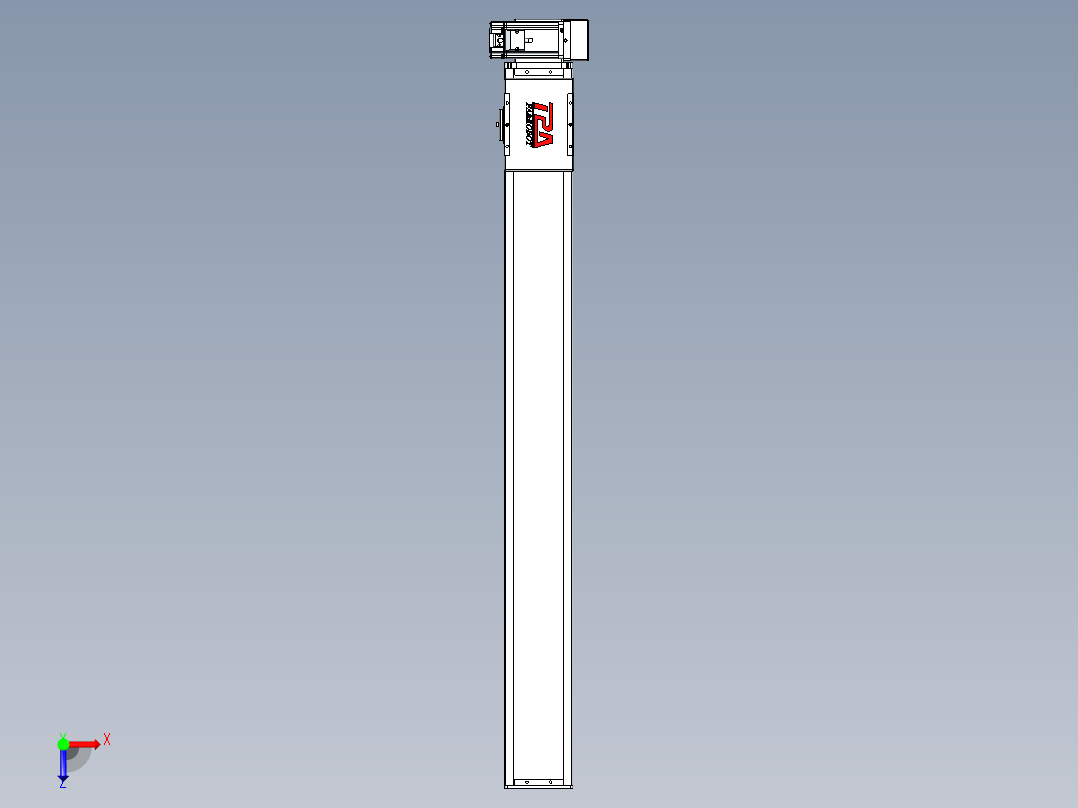 同步带全封闭直线模组TPA-HCB-110D-90-L950-LU-Y-P40-N3俯视图