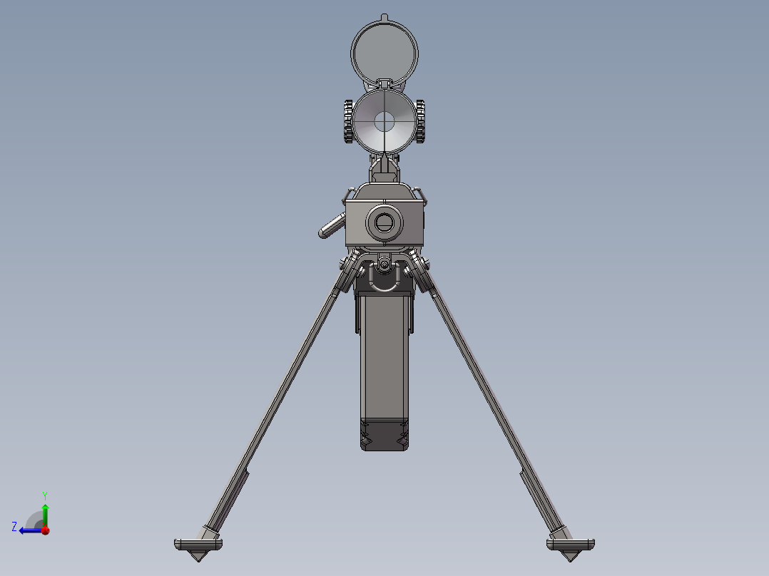 巴雷特(SolidWorks)右视图