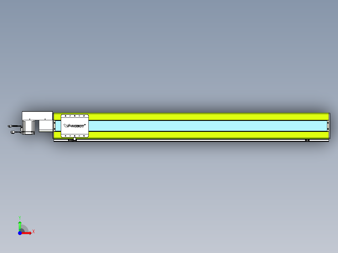 威洛博VBC同步带传动一无尘环境VBC17-L45-S1500-BR-ZP75-C3前视图