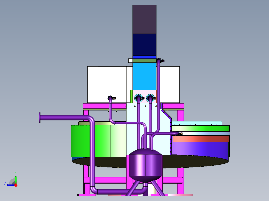 水果蔬菜压榨研磨机右视图