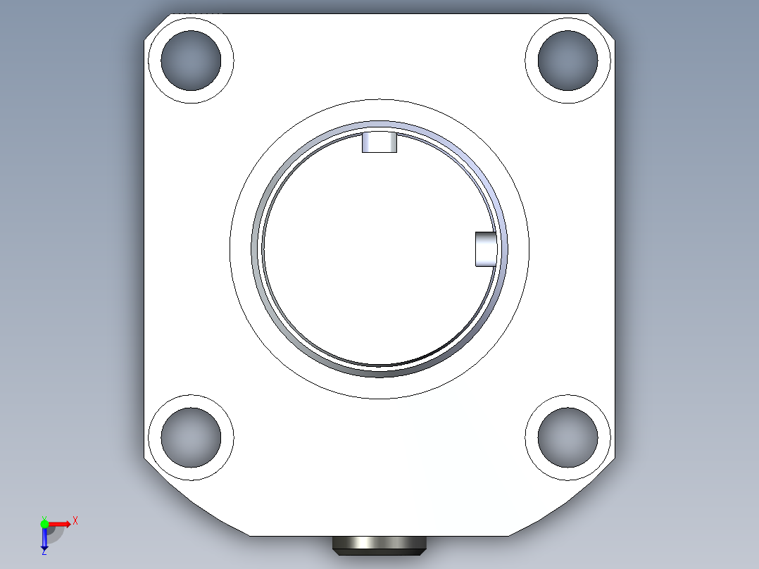 KOSMEKLG1050-CL-F多系列多零件图纸模型俯视图