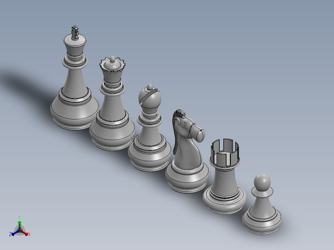 象棋11正等轴测图