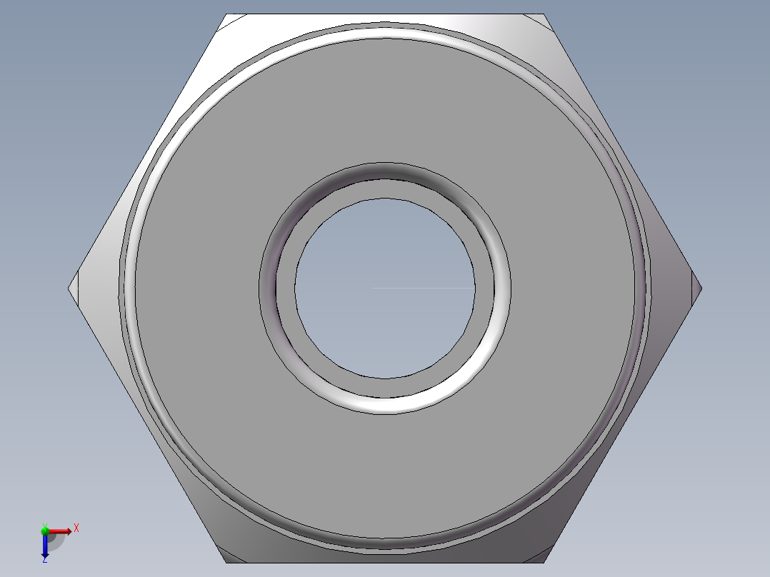 螺纹直通APC4-01（1分4厘）俯视图
