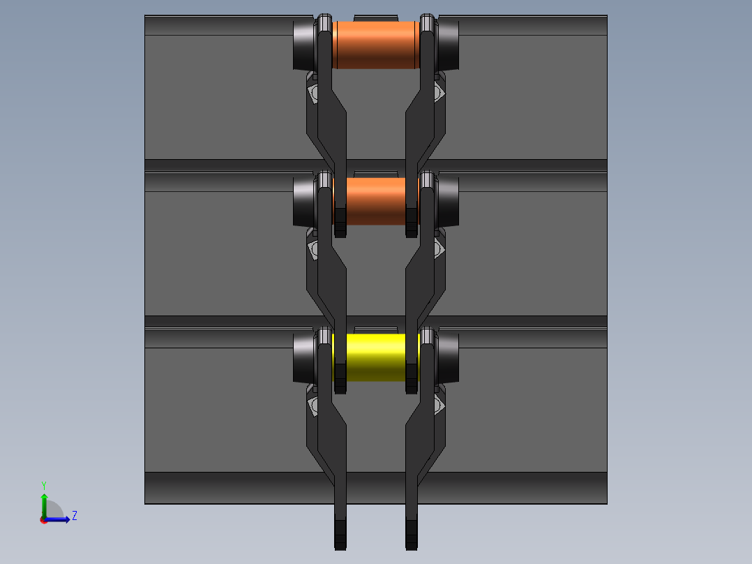 0.2m3挖掘机行走机构四轮一带1561852左视图