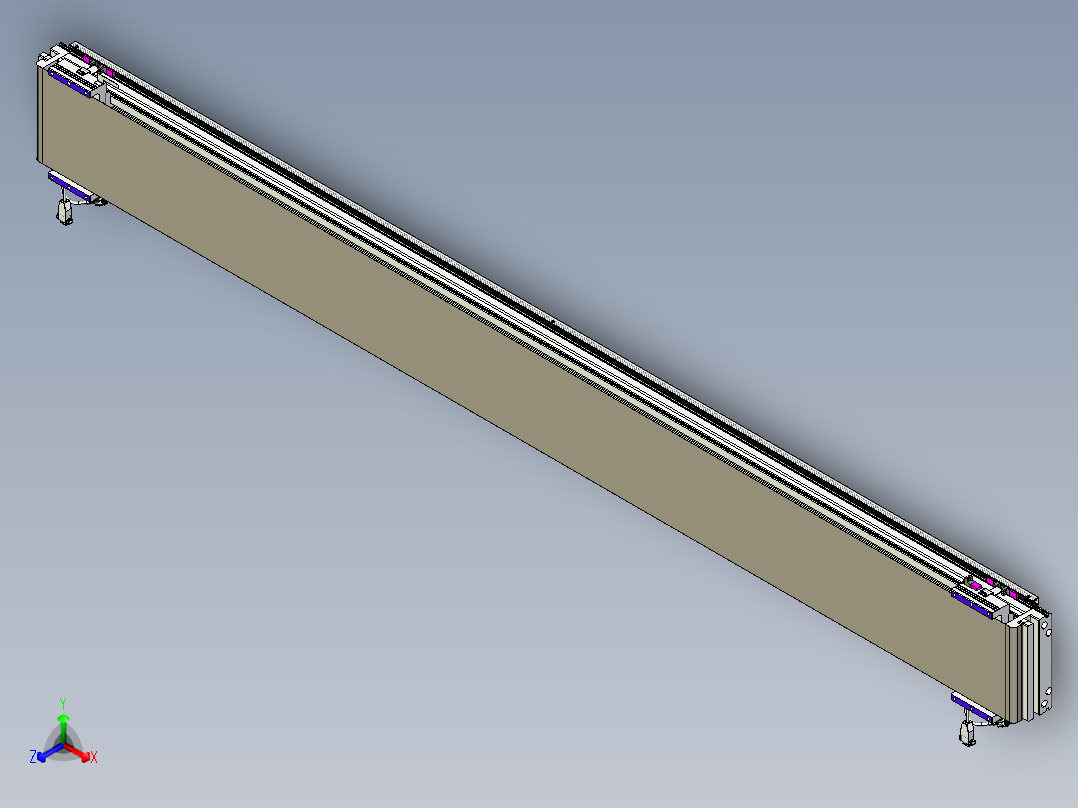 威洛博VL系列直线电机模组-2VL22H1-S2250正等轴测图