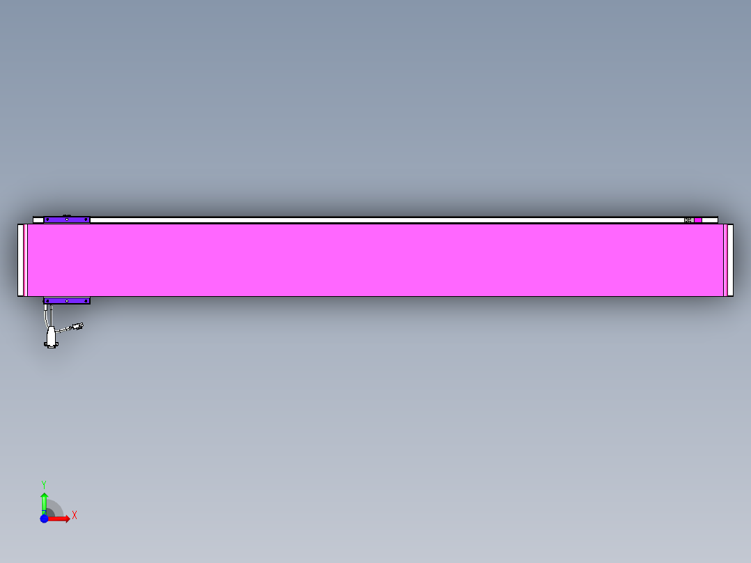 威洛博VL系列直线电机模组-VL17E1-S1450前视图
