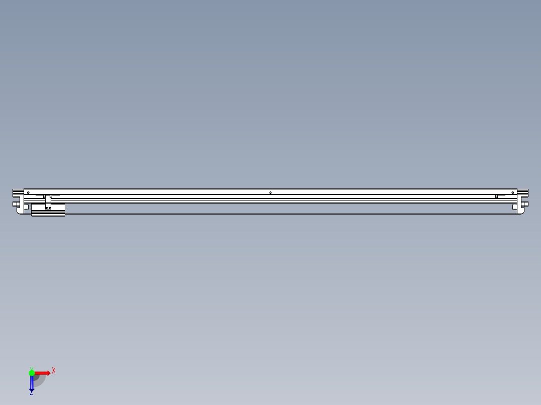 威洛博VL系列直线电机模组-VL17E1-S1450俯视图
