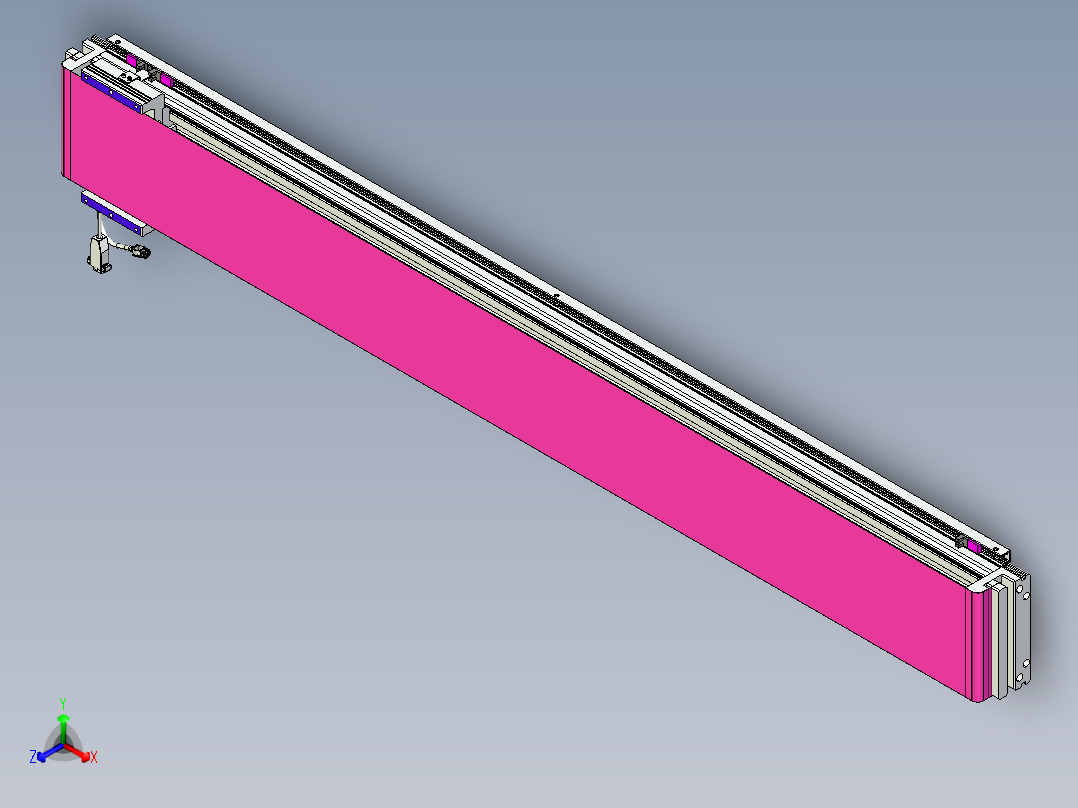 威洛博VL系列直线电机模组-VL17E1-S1450正等轴测图
