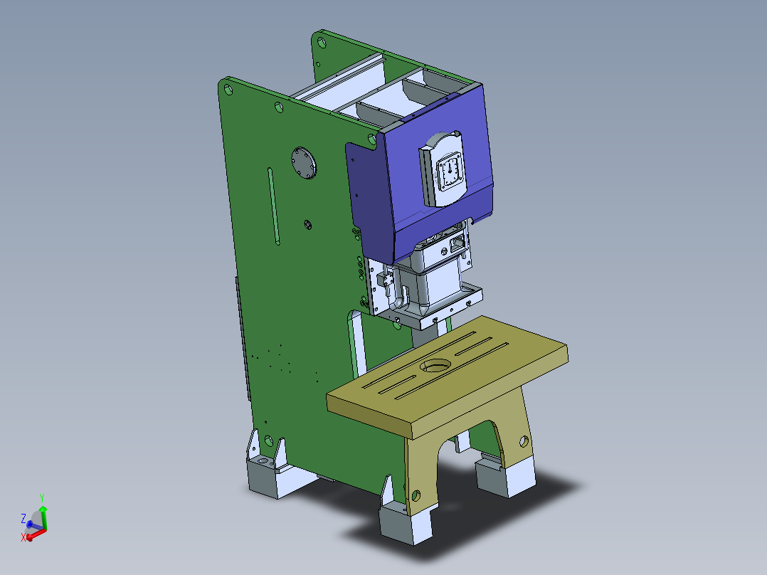 G532 200吨冲床3D图纸