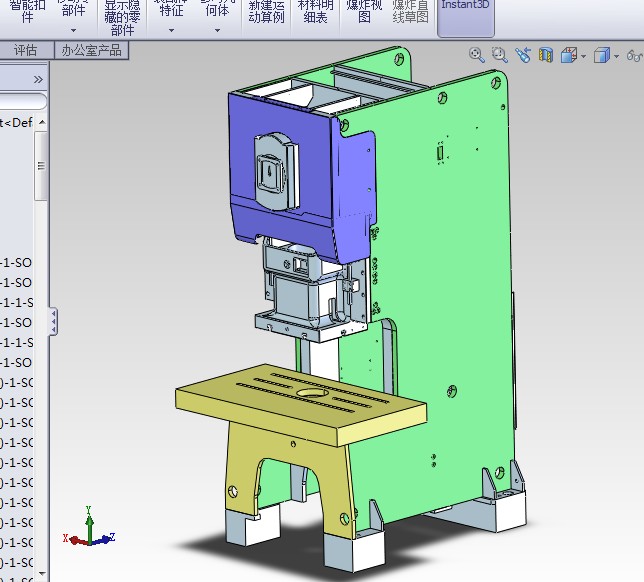 G532 200吨冲床3D图纸