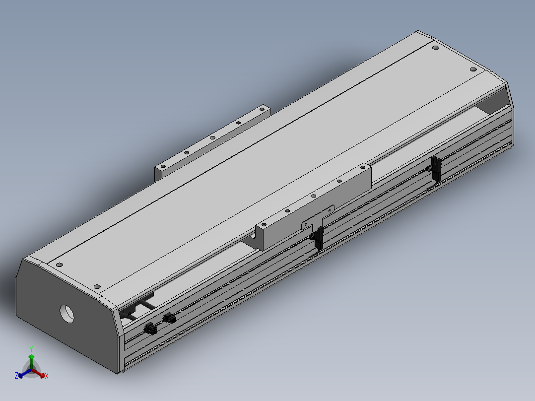 精密模组MY220-T10-250L-M-P75B-C4-C正等轴测图