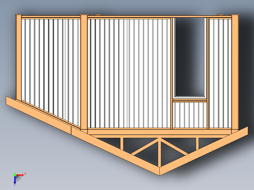 钢结构房B型俯视图