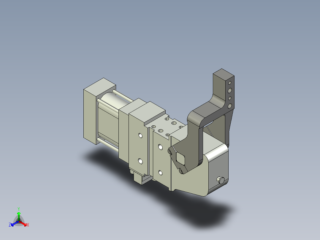德克斯TUNKERS气缸数模V50.1 A11 T12 5~44正等轴测图