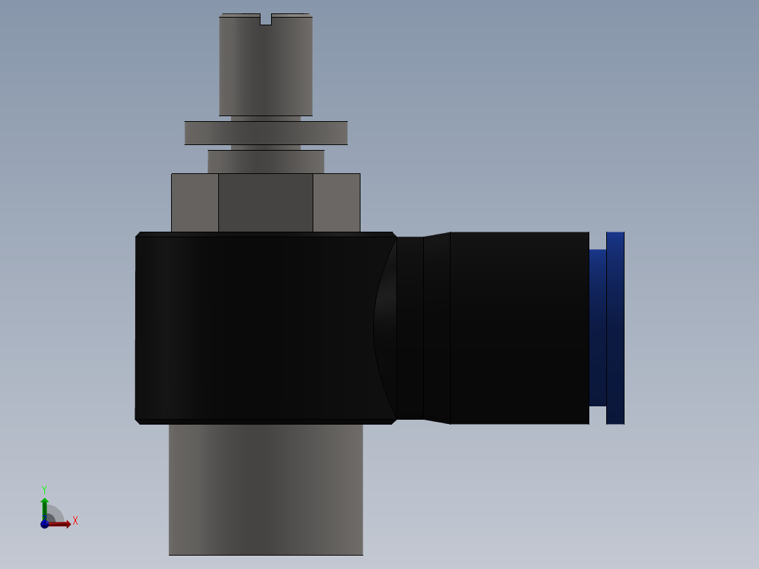 Ø10 x 3-8 - CONTROLE DE FLUXO 90° BANJO (C0K511038)前视图