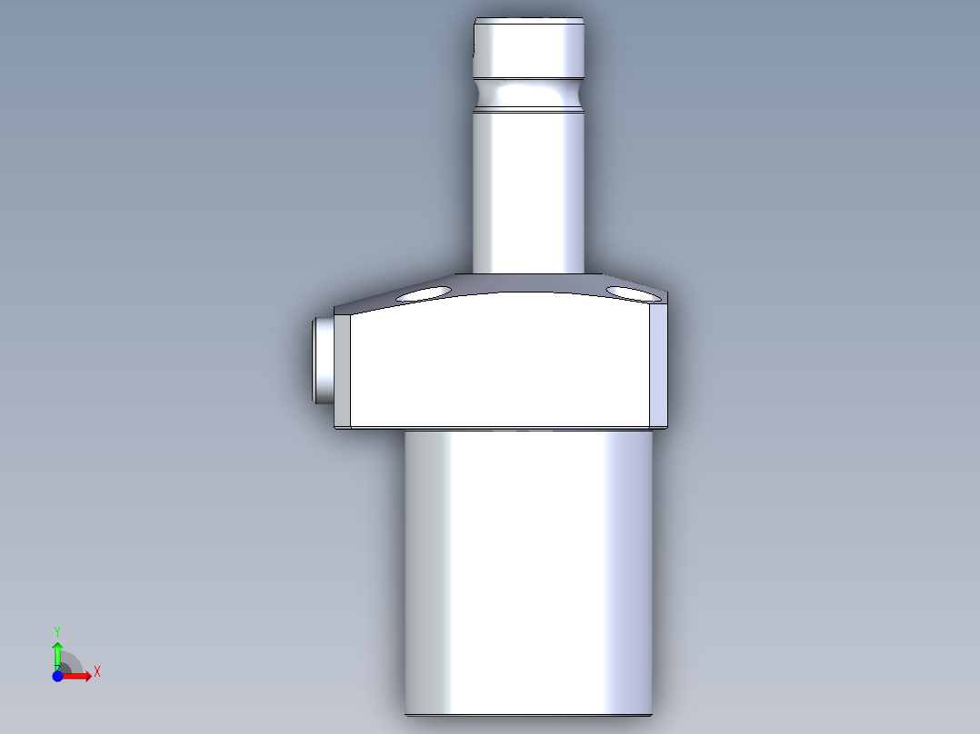 KOSMEKLHA0400-CR-F多系列多零件图纸模型前视图