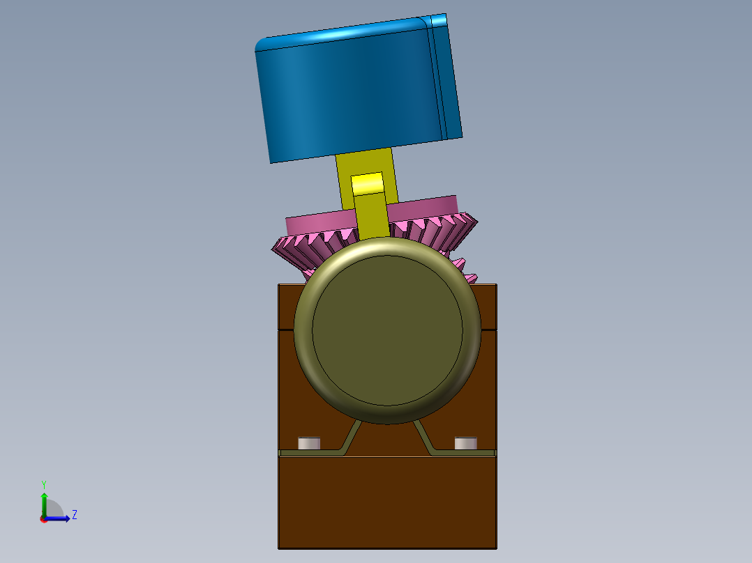 锥齿轮摄像头左视图