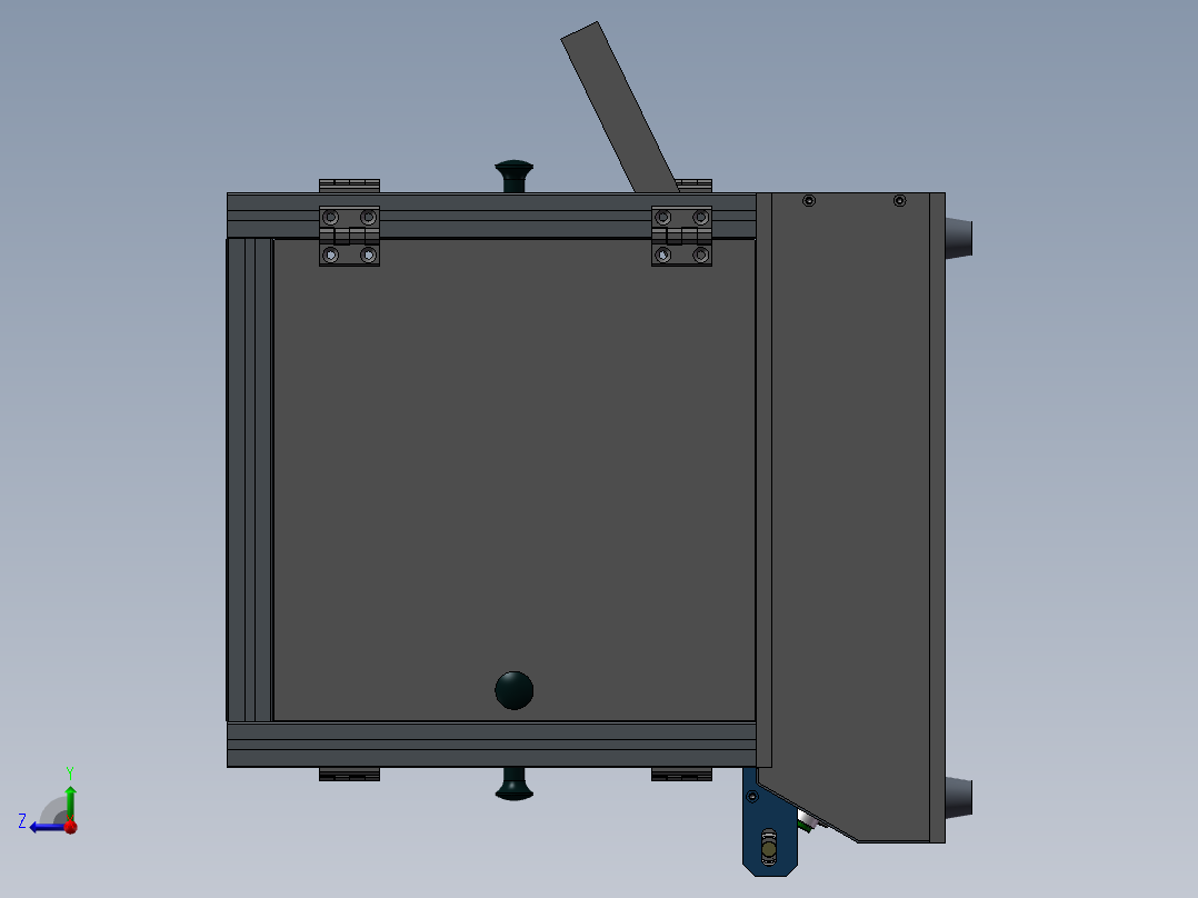 自动化涂布机3D模型右视图