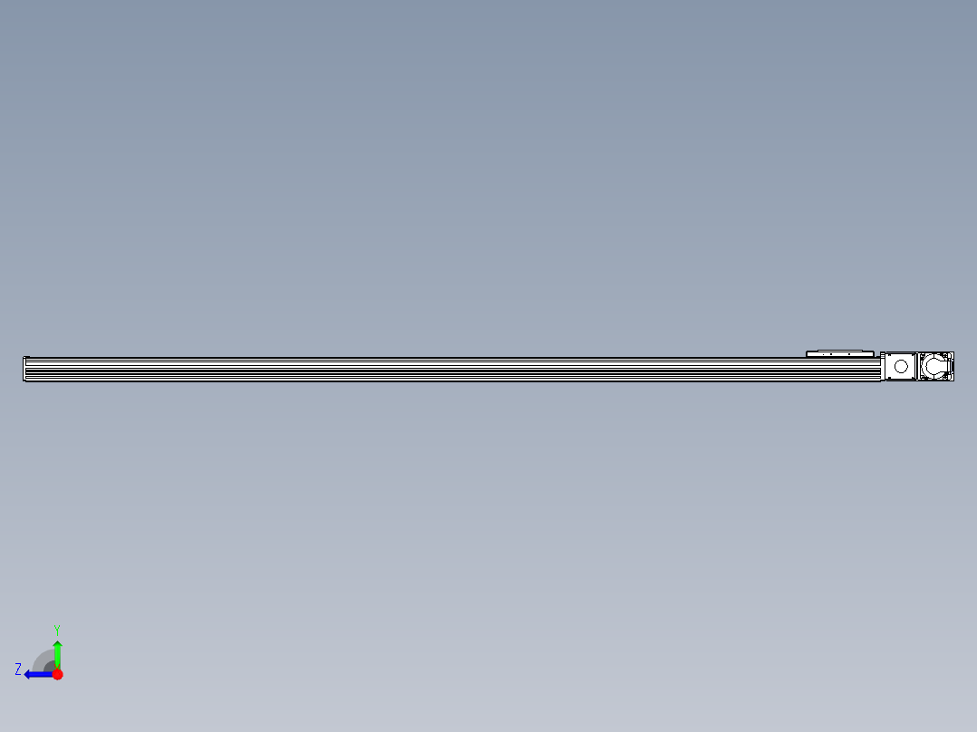 同步带全封闭直线模组TPA-HCB-110D-90-L1700-MR-Y-P40-N3右视图