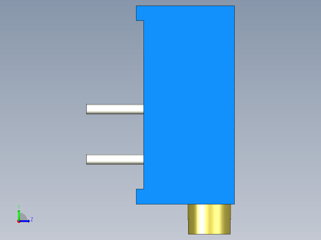 无源元件封装-3296P左视图