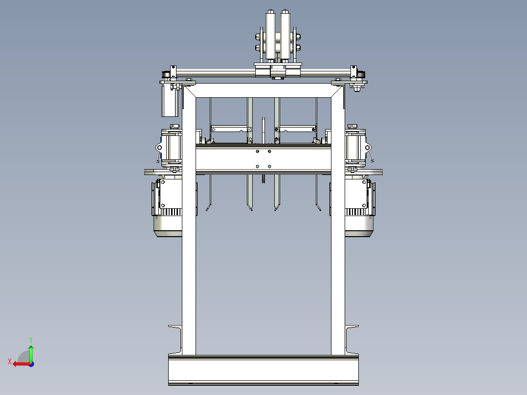 NMRV 50 Wire winder绕线机3D数模图纸 STEP格式后视图