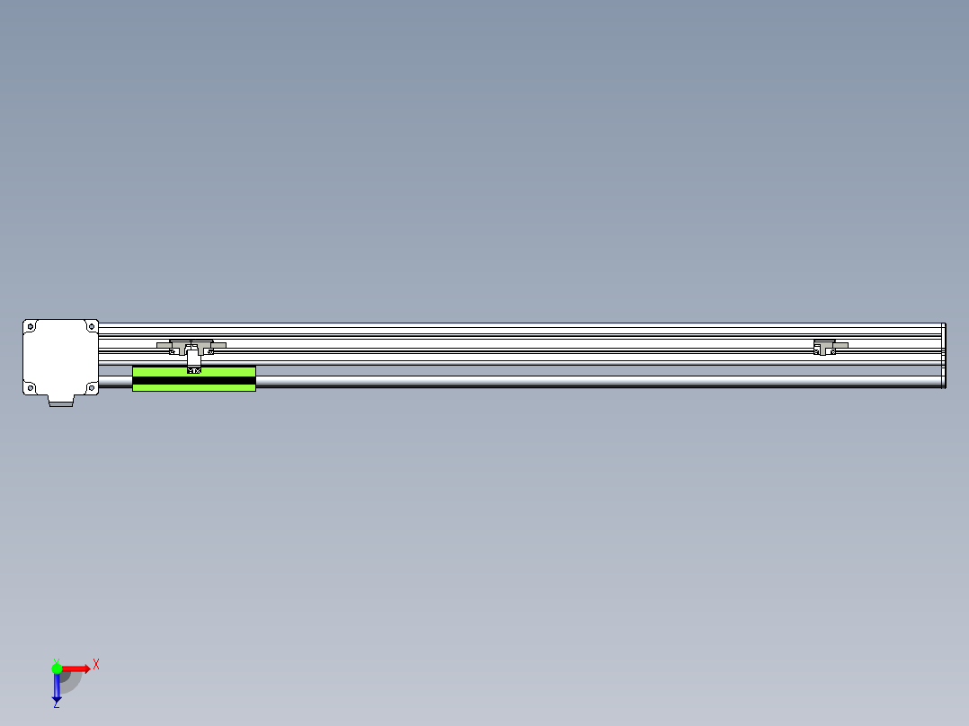 同步带滑台-半封闭B13-L90-S700-R-Z86-D3俯视图