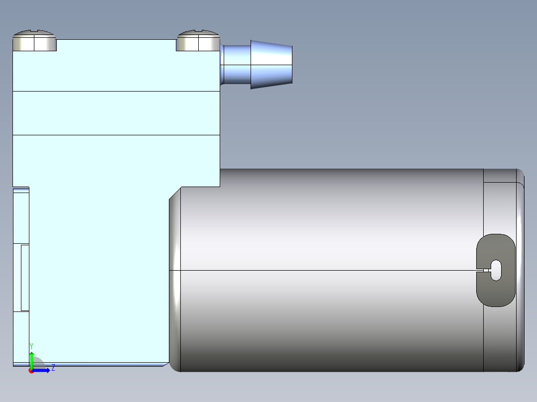 CTS 微型膜片泵 (64)系列图纸左视图
