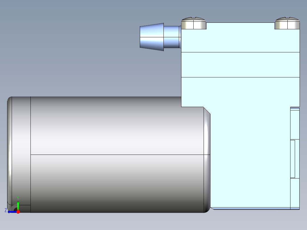 CTS 微型膜片泵 (64)系列图纸右视图