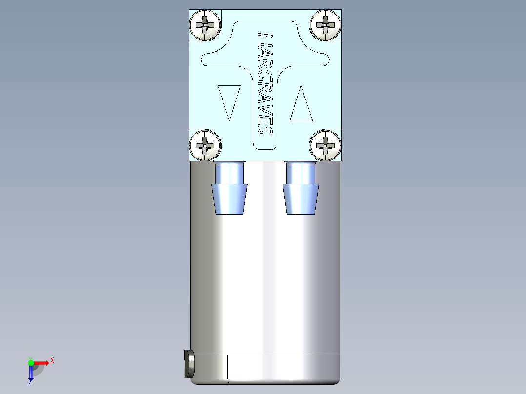 CTS 微型膜片泵 (64)系列图纸俯视图