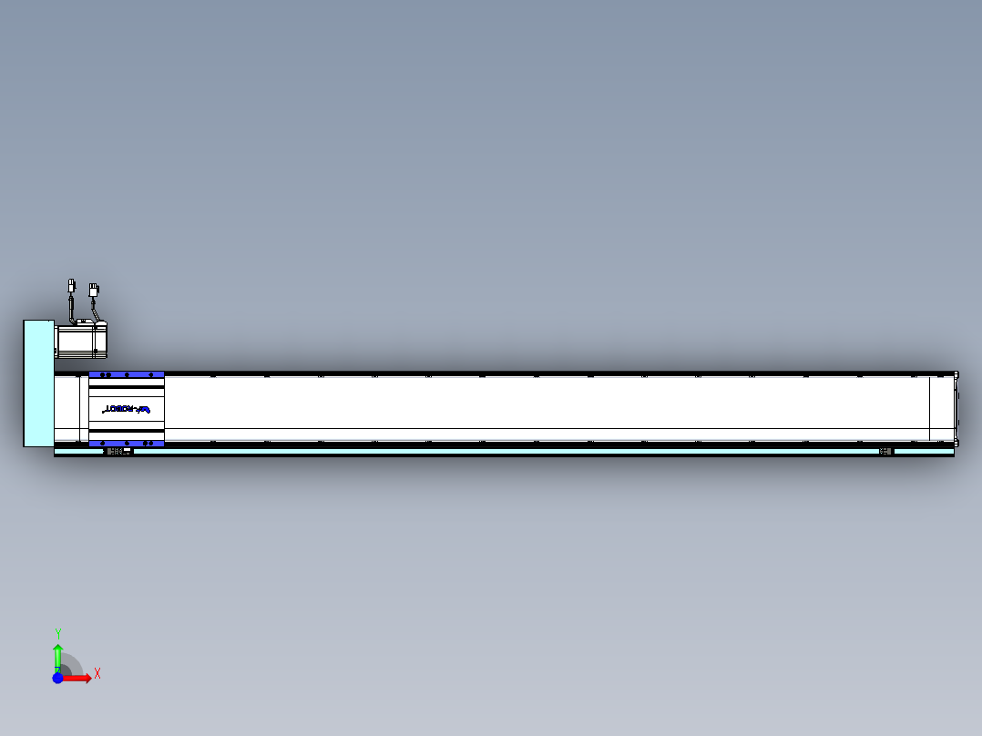 VF丝杆传动-一般环境VF14-Lxx-C-S1400-BR-ZP40-C3前视图