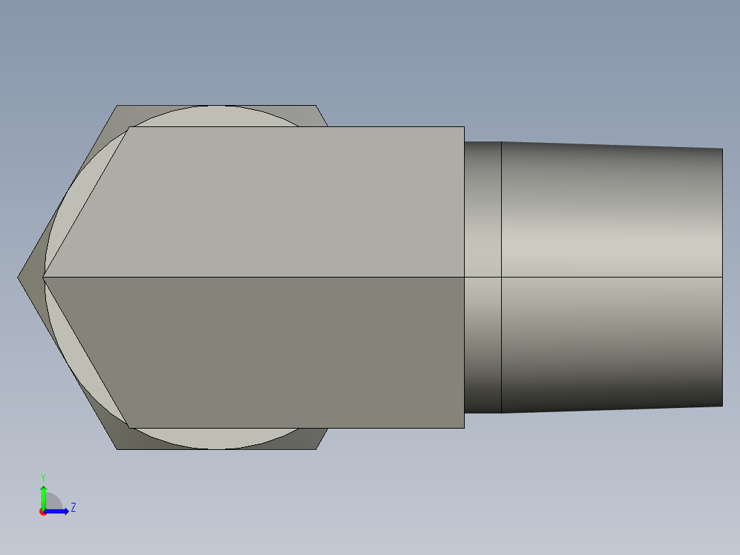 卡套式工业通用硬管接头10_cbu-s左视图