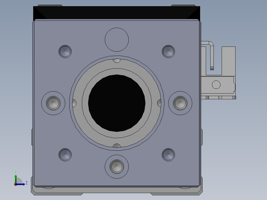 电动滑台模组SDH50直连模组（配台达电机）左视图