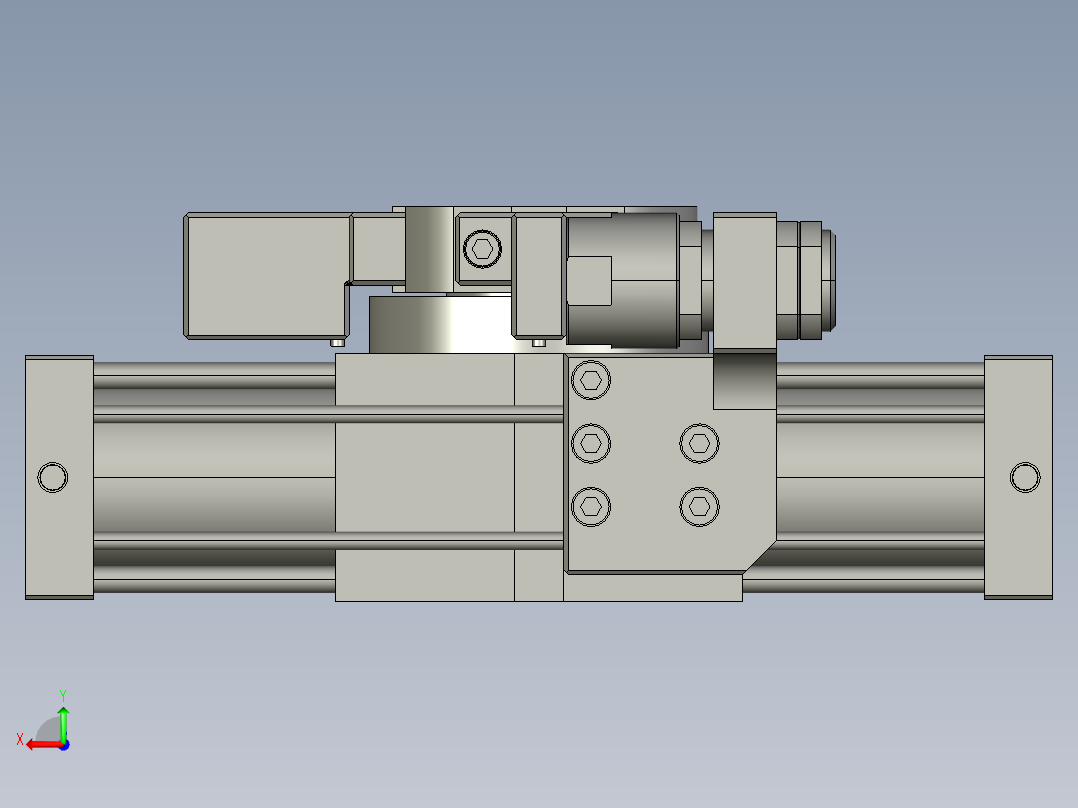 旋转气爪PRY80S-90后视图