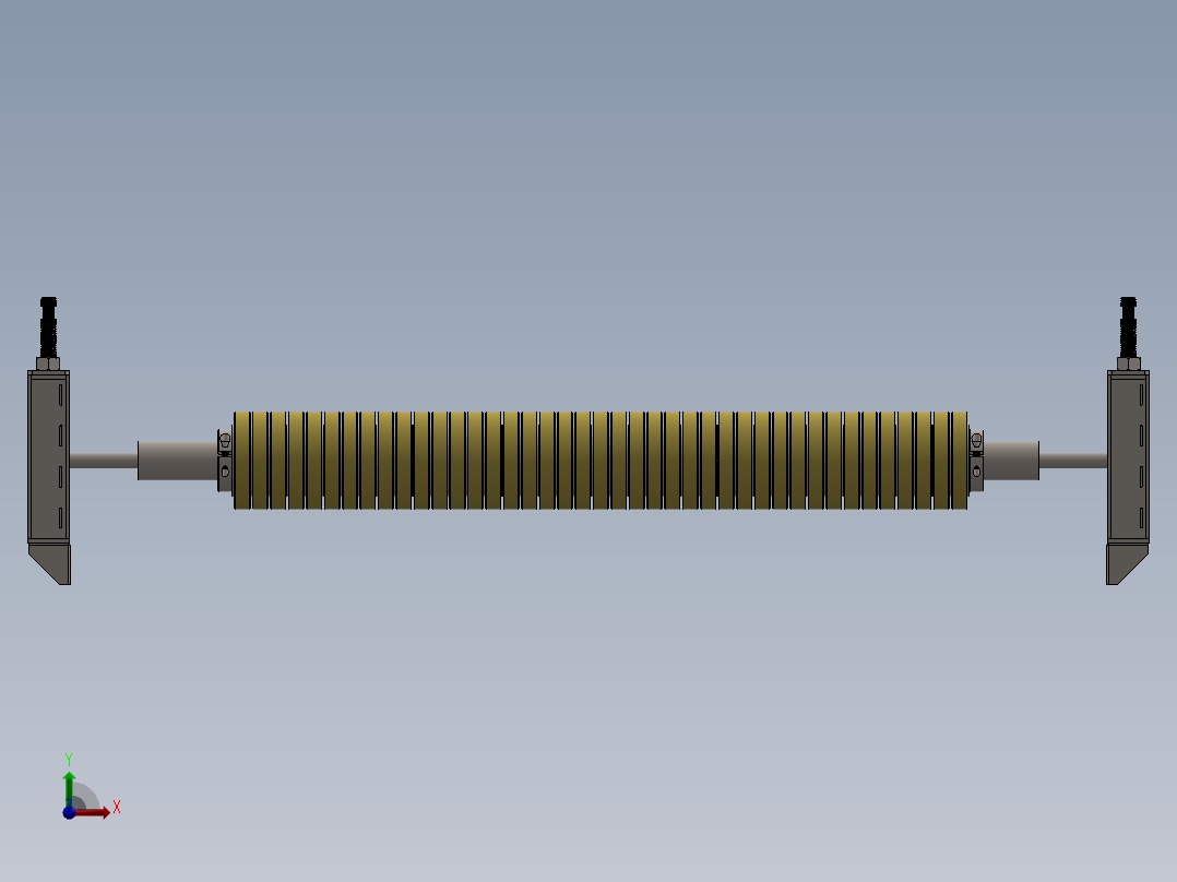 输送机用泡沫辊foam-roller-SW前视图