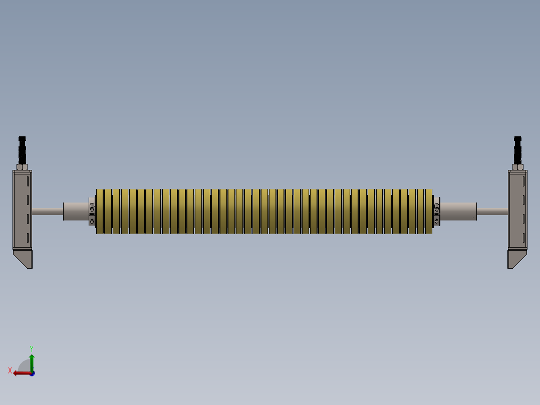 输送机用泡沫辊foam-roller-SW后视图