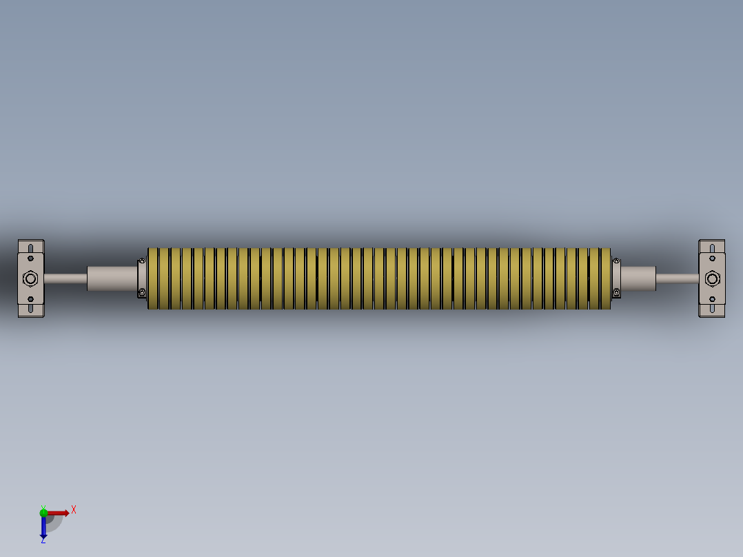 输送机用泡沫辊foam-roller-SW俯视图
