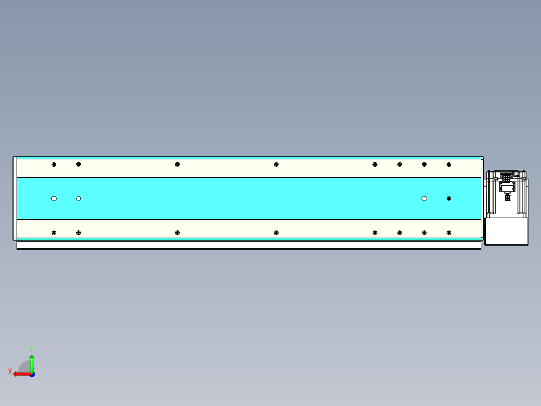 威洛博VBC同步带传动一无尘环境VBC17-L45-S650-BLD-ZP75-C3后视图