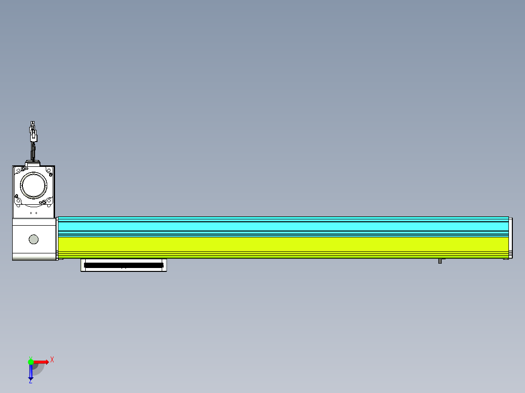 威洛博VBC同步带传动一无尘环境VBC17-L45-S650-BLD-ZP75-C3俯视图