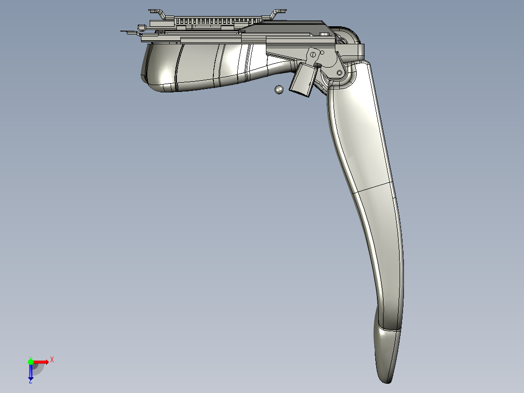 底部带详细结构的座椅俯视图