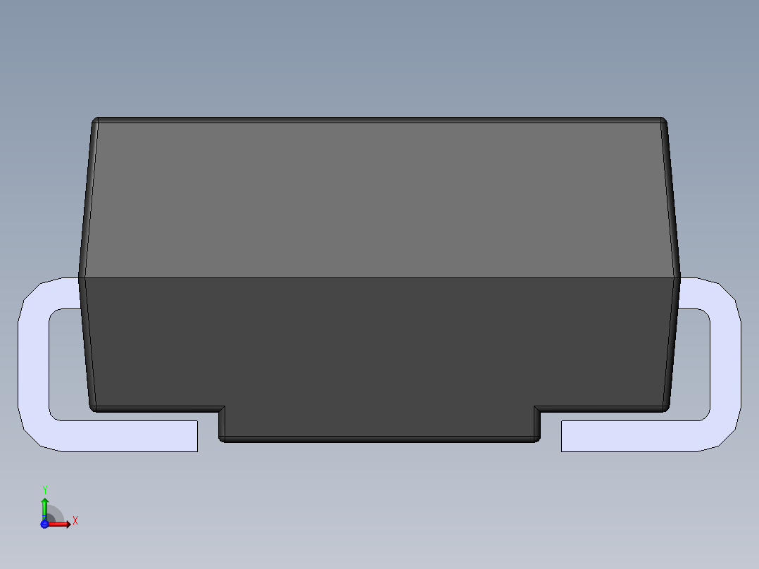 元器件3D封装SMB (DO-214AA)33前视图