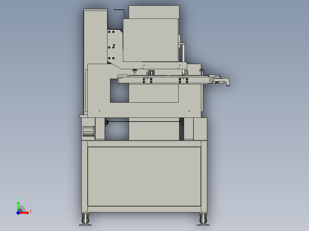 全自动贴标签设备前视图