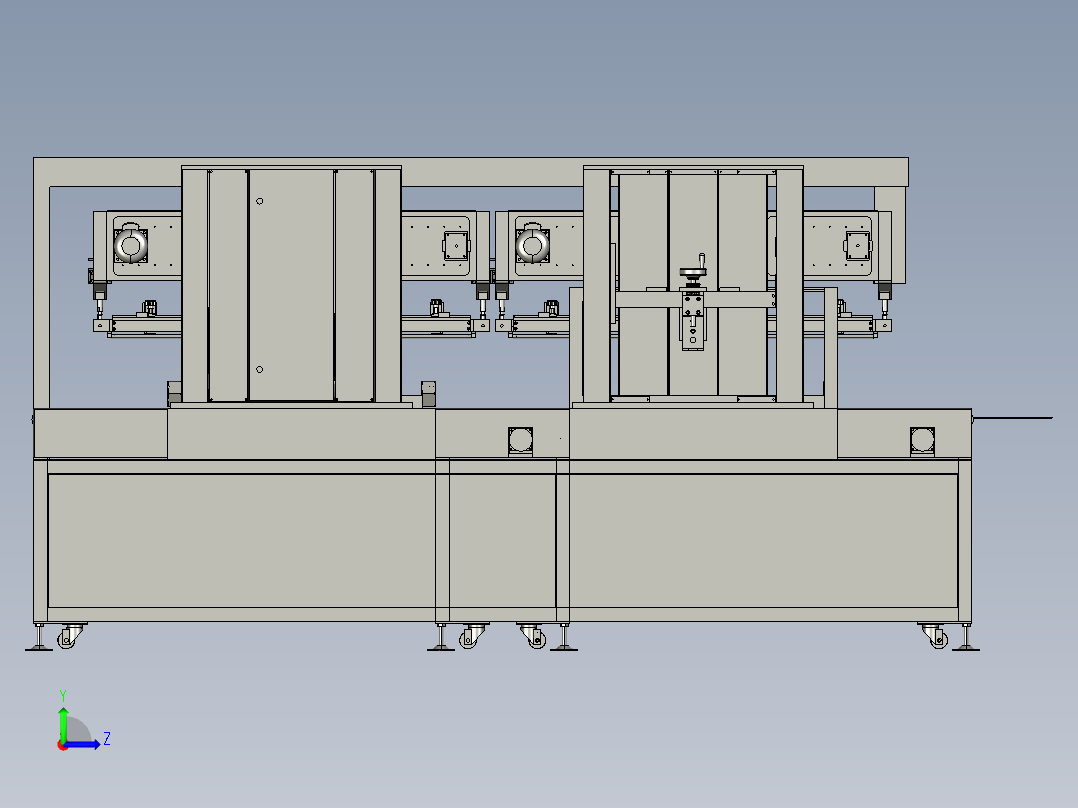 全自动贴标签设备左视图