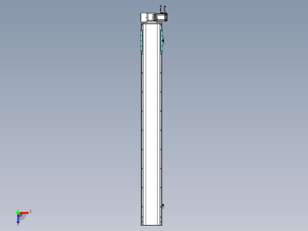 同步带滑台-半封闭B22H-L100-C-S1700-LU-P75-D3-N5俯视图